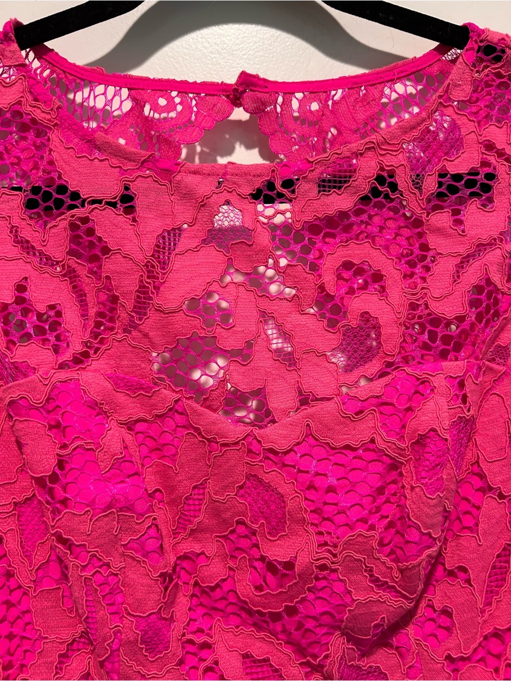Lilly Pulitzer Pink Lace Peplum Sheath Dress Wedding Guest Size 0 - Picture 9 of 10